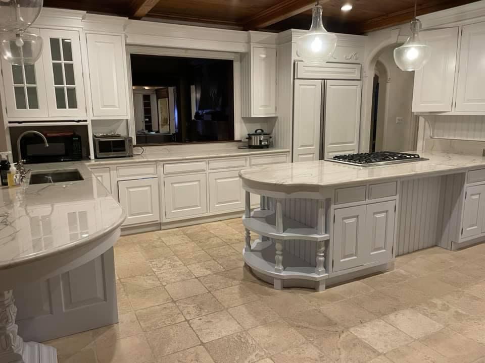 Project: Painting island, trim and kitchen cabinets in moorestown nj