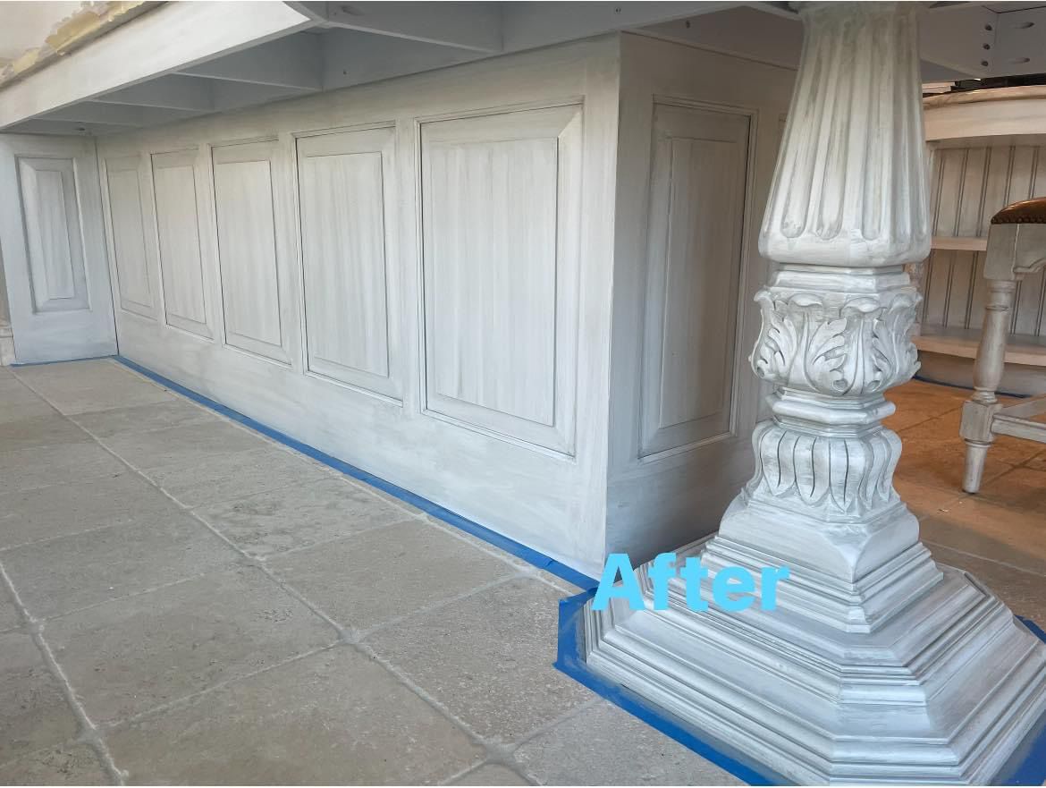 Project: Painting island, trim and kitchen cabinets in moorestown nj